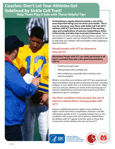 Coaches: Don't Let Athletes Get Sidelined by Sickle Cell Trait preview