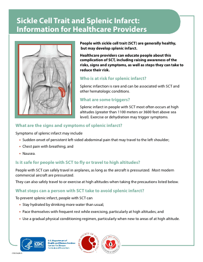 Sickle Cell Trait and Splenic Infarct — Provider Brief preview