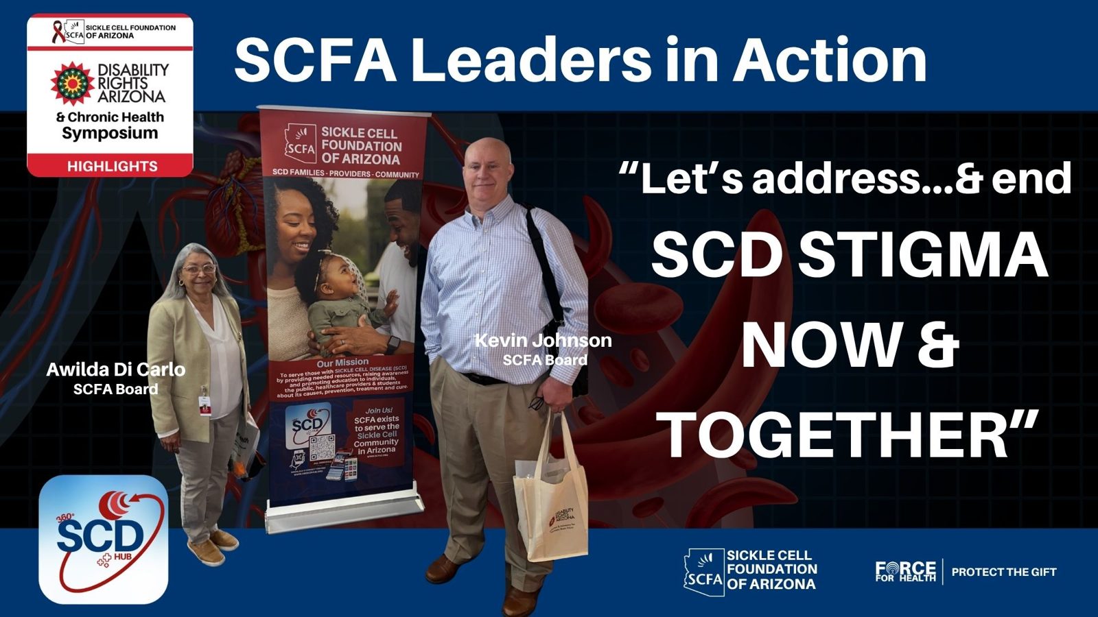 SCFA leaders in action — "Let's address and end SCD stigma, now and together"